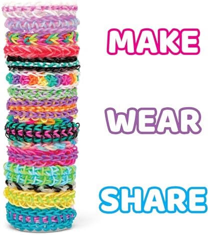 Rainbow Loom® MEGA Combo Set, Features 7000+ Colorful Rubber Bands, 2 step-by-step Bracelet Instructions, Organizer Case, Great Gift for Kids 7+ to Promote Fine Motor Skills