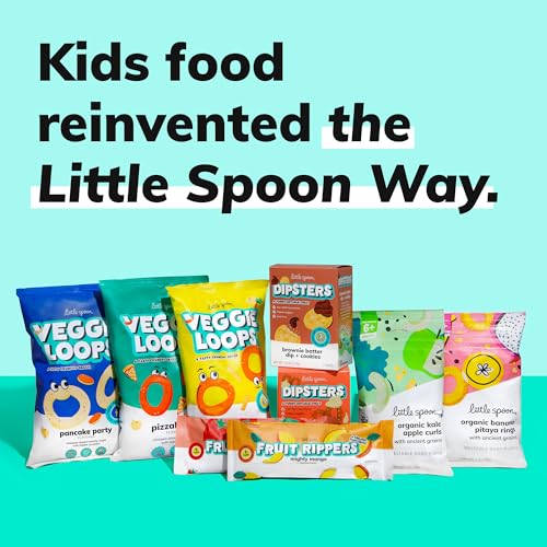 Little Spoon Kale Apple Meltable Baby Puffs, Organic Corn Quinoa Sorghum, No Rice, No Added Sugar Snacks, Encourages Self-Feeding, 1 Oz Bag, 4 Pack