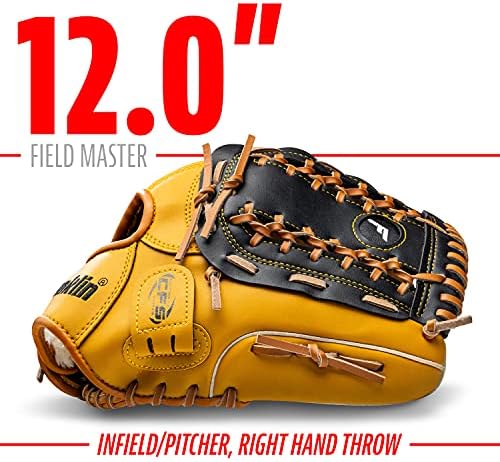 Franklin Sports Baseball and Softball Glove - Fieldmaster Adult + Youth Baseball Gloves - Men's + Women's Infield + Outfield Mitt