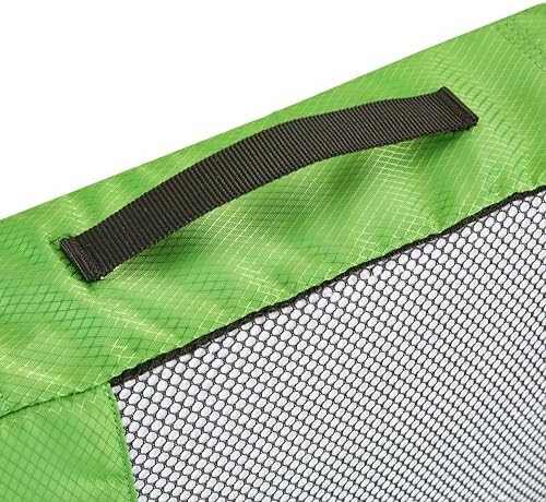 Amazon Basics Medium Packing Cubes for Travel, Packing Organizers, 4-Piece-Set With Double Zipper Pulls and Mesh Top Panel, 100% Durable Polyester, Green, 13.8"L x 9.8"W x 3"H