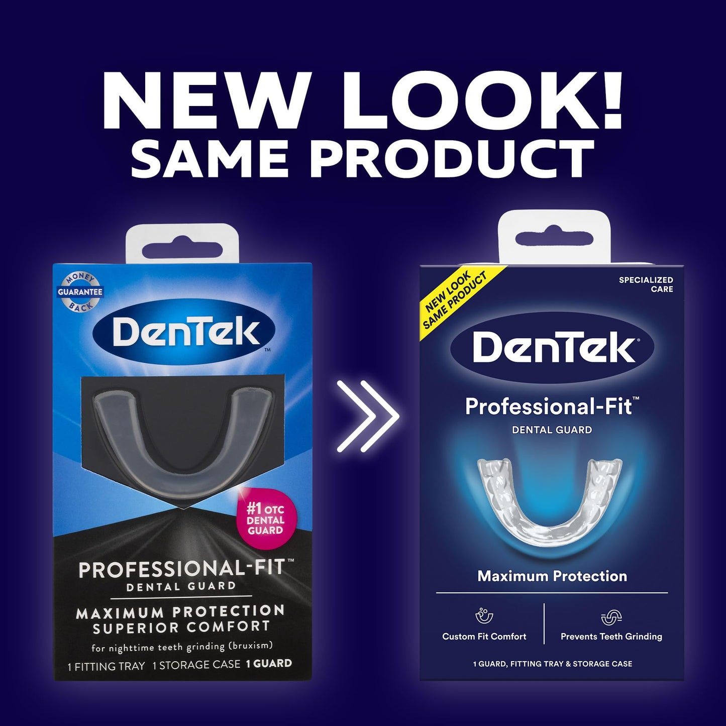 DenTek Teeth Grinding Dental Guard Kit with Comfort Fit and Professional Fit, 1 Count Each