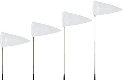 RESTCLOUD Insect and Butterfly Net with 14" Ring, 32" Net Depth, Handle Extends to 59 Inches