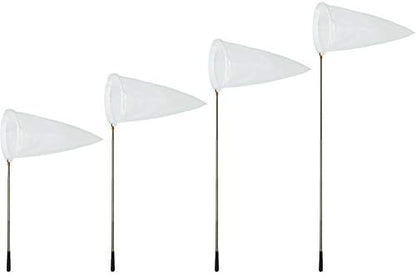 RESTCLOUD Insect and Butterfly Net with 14" Ring, 32" Net Depth, Handle Extends to 59 Inches