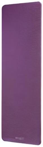 Gaiam Essentials Thick Yoga Mat Fitness & Exercise Mat with Easy-Cinch Carrier Strap,72"L X 24"W X 2/5 Thick, 10mm