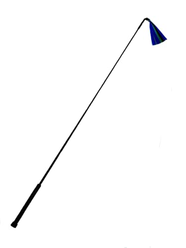 Pig Whip - Black, Green and Blue Tassel (39 inch)