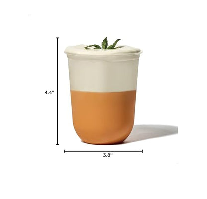TOSSWARE NATURAL Arc - Plant Based Cups 16 oz - Plastic Alternative Cups for Parties, Bachelorettes, Weddings - Recyclable Clear Cold Cups - Set of 1000