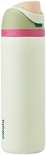 Owala FreeSip Insulated Stainless Steel Water Bottle with Straw for Sports and Travel, BPA-Free Sports Water Bottle, 24 oz, Green/Mint, Alpine Sport
