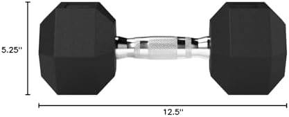 Amazon Basics Rubber Hex Dumbbell Hand Weight