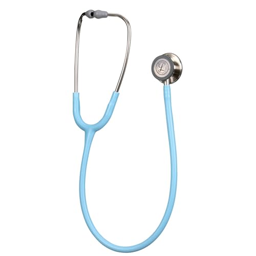 3M Littmann Classic III Monitoring Stethoscope, 5912C, More Than 2X as Loud, Weighs Less, 27" Marine Blue Satin-Finish Tube for Added Comfort, Flexibility and Cleanability