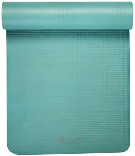 Gaiam Essentials Thick Yoga Mat Fitness & Exercise Mat with Easy-Cinch Carrier Strap,72"L X 24"W X 2/5 Thick, 10mm
