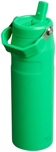 Stanley IceFlow Flip Straw 2.0 Water Bottle 24 oz | Built-In Straw with Larger Opening | Lightweight and Leak Resistant | Insulated Stainless Steel | BPA-Free | Meadow