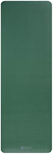 Gaiam Essentials Thick Yoga Mat Fitness & Exercise Mat with Easy-Cinch Carrier Strap,72"L X 24"W X 2/5 Thick, 10mm