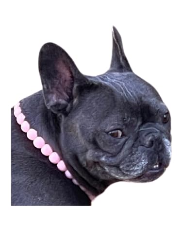 Dog Necklace (X-Small (12"), Solid, Light Pink)