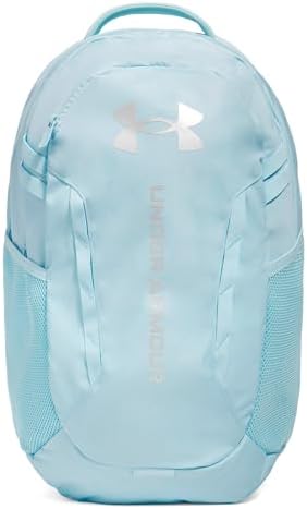 Under Armour Hustle 6.0 Backpack, Stream/Metallic Cristal Gold, One Size