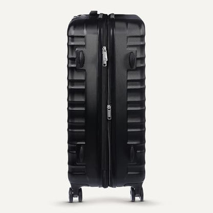 Amazon Basics 21" Hardside Carry-On Luggage, Hardshell Suitcase With Wheels, Expandable For Up to 25% More Space, With Scratch-Resistant Surface, Four Multi-directional Wheels, Black
