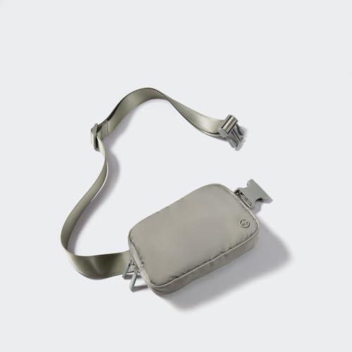 Pander Two Way Zipper Fanny Pack Nylon Everywhere Belt Bag for Women, Water Repellent Waist Packs, Crossbody Bags with Adjustable Strap (Grey Sage).