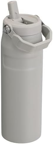 Stanley IceFlow Flip Straw 2.0 Water Bottle 24 OZ | Built-In Straw with Larger Opening | Lightweight & Leak-Resistant | Insulated Stainless Steel | BPA-Free | Ash