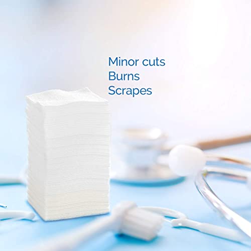 JMU 800 Gauze Pads 3x3, Sponge Non Woven 4-Ply Non-Sterile Dental Pads All Purpose Gauze