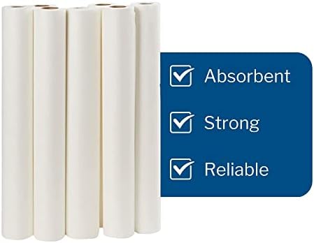 McKesson Medical Exam Table Paper [12 Rolls] – Bed Table Sheet Cover Ideal for Diaper Changing, Waxing, Nursing, Chiropractor, Patternmaking, Tracing - Smooth Paper Roll - White, 21 in x 225 ft