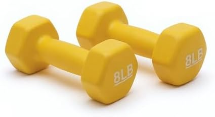 Amazon Basics Neoprene Dumbbell Hand Weights for Exercise and Muscle Toning