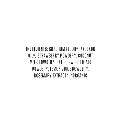 Once Upon A Farm Strawberry, Coconut & Sweet Potato Puffed Sorghum Snack, Fruit & Veggie Puffs, Non GMO, 1.5 Ounces (Pack Of 6)