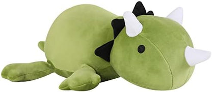 SQEQE Weighted Dinosaur Plush, Weighted Dinosaur Stuffed Animal, Dino Plushies Pillow Toy Gift for Kids Adults 13.8 Inch, 1.6 Lbs