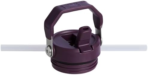 Stanley IceFlow Flip Straw 2.0 Water Bottle 24 OZ | Built-In Straw with Larger Opening | Lightweight & Leak-Resistant | Insulated Stainless Steel | BPA-Free | Plum