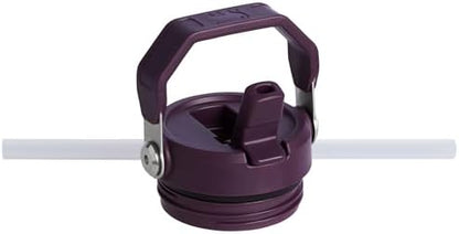 Stanley IceFlow Flip Straw 2.0 Water Bottle 24 OZ | Built-In Straw with Larger Opening | Lightweight & Leak-Resistant | Insulated Stainless Steel | BPA-Free | Plum