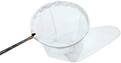 RESTCLOUD Insect and Butterfly Net with 16" Ring, 36" Net Depth, Handle Extends to 59 Inches (16" Ring, 59" Stainless Handle)