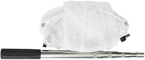 RESTCLOUD Insect and Butterfly Net with 12" Ring, 24" Net Depth, Strong Stainless Telescoping Handle Extends to 38 Inches