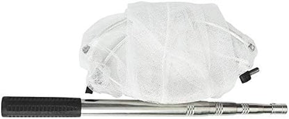 RESTCLOUD Insect and Butterfly Net with 12" Ring, 24" Net Depth, Strong Stainless Telescoping Handle Extends to 38 Inches