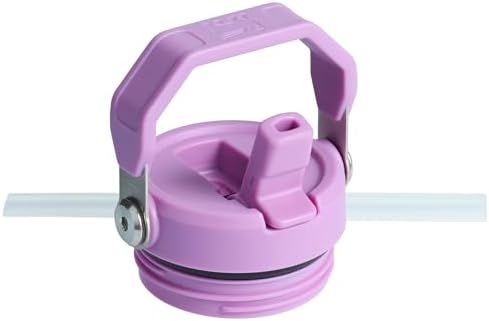 Stanley IceFlow Flip Straw 2.0 Water Bottle 16 oz | Built-In Straw with Larger Opening | Lightweight and Leak Resistant | Insulated Stainless Steel | BPA-Free | Lilac