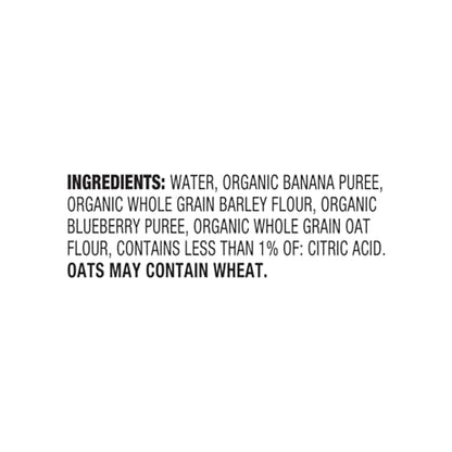 Earth's Best Organic Baby Food Pouches, Wholesome Breakfast Puree for Babies 6 Months and Older, Organic Banana Blueberry and Oat Puree, 3.5 oz Resealable Pouch (Pack of 12)