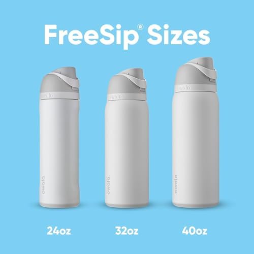 Owala FreeSip Insulated Stainless Steel Water Bottle with Straw for Sports, Travel, and School BPA-Free Sports Water Bottle, 24 oz, Surfs Edge