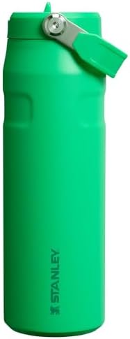 Stanley IceFlow Flip Straw 2.0 Water Bottle 24 oz | Built-In Straw with Larger Opening | Lightweight and Leak Resistant | Insulated Stainless Steel | BPA-Free | Meadow