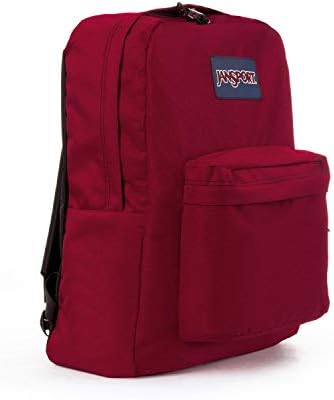 JanSport SuperBreak One Backpack for, Viking Red - Durable, Lightweight Bag with 1 Main Compartment, Front Utility Pocket with Built-in Organizer - Premium Backpack