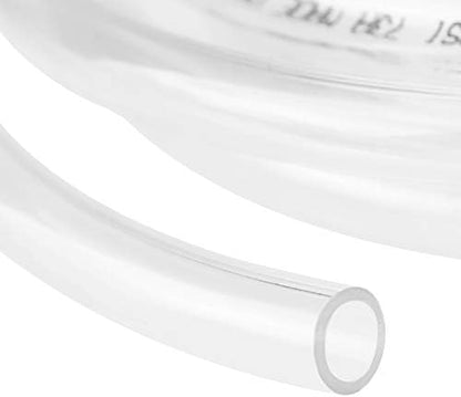 Eastrans 10ft x 3/4" ID Clear Vinyl Tubing, Flexible Hybrid PVC Tubing Hose, Lightweight Plastic Tube UV Chemical Resistant Vinyl Hose, BPA Free and Non Toxic