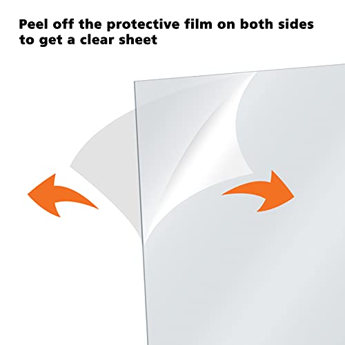 Egofine Plexiglass Sheets Acrylic Sheets 20 Pack of 8x10’’ 0.04 Thick Clear Plastic Cast Transparent Plexi Glass for Crafting Projects, Replacement Picture Frame Glass, DIY Display, Easy to Cut