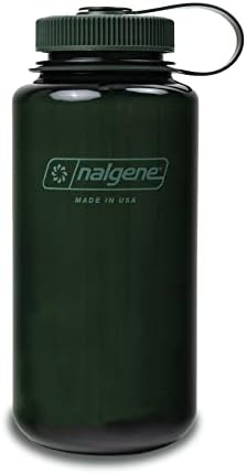 Nalgene Leak Proof Tritan BPA-Free Water Bottle - 32 oz Wide Mouth - Made in the USA for Outdoor Use & Daily Hydration (Jade)