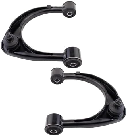 TRQ Front Upper Control Arm Ball Joint Included Set Driver and Passenger Side 2 Pieces Compatible with 2008-2021 Lexus LX570 2008-2021 Toyota Land Cruiser