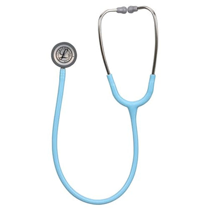 3M Littmann Classic III Monitoring Stethoscope, 5912C, More Than 2X as Loud, Weighs Less, 27" Marine Blue Satin-Finish Tube for Added Comfort, Flexibility and Cleanability
