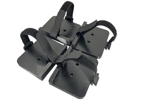 Universal power supply/brick wall or cabinet mount bracket (BULK Qty: 4) - Black Med