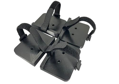 Universal power supply/brick wall or cabinet mount bracket (BULK Qty: 4) - Black Med