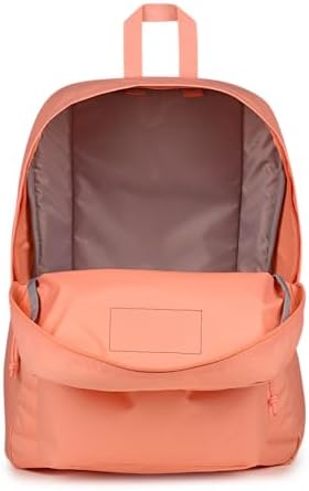 JanSport SuperBreak One Backpack - Durable, Lightweight Bookbag with 1 Main Compartment, Front Utility Pocket with Built-in Organizer - Premium Backpack, Peach Bum