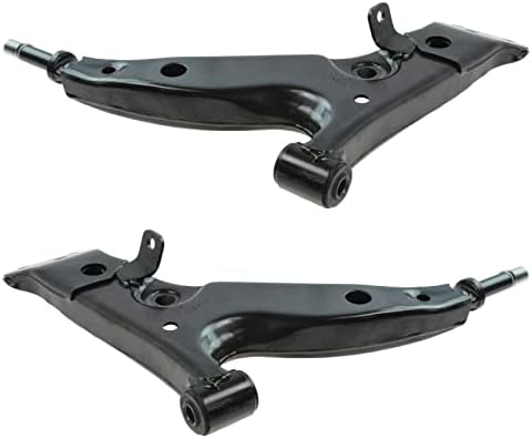 TRQ Front Lower Control Arm Set Compatible with 1993-1995 Geo Prizm Toyota Corolla