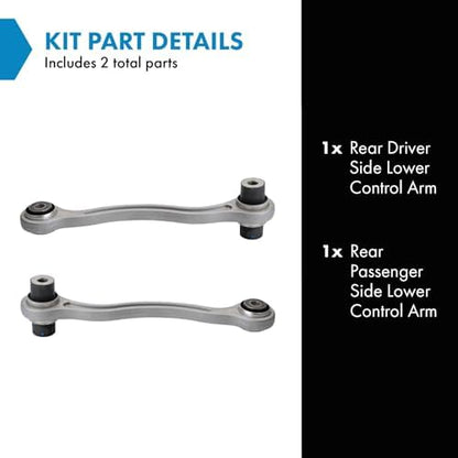 TRQ Rear Lower Control Arm Set Compatible with Mercedes-Benz