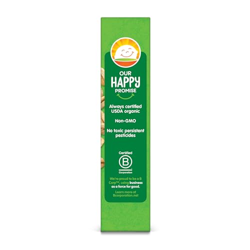 Happy Tot Organics Fiber & Protein Soft-Baked Oat Bars Toddler Snack Apple & Spinach, 0.88 Ounce Bars, 5 Count Box (Pack of 6)