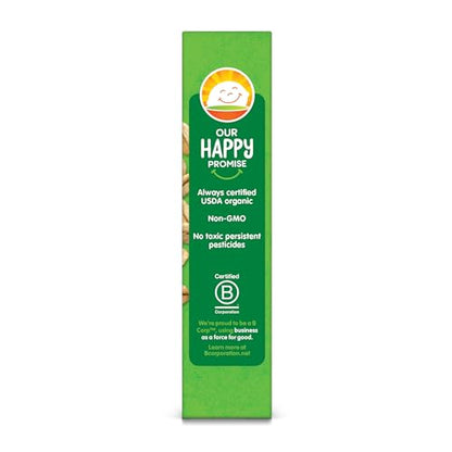 Happy Tot Organics Fiber & Protein Soft-Baked Oat Bars Toddler Snack Apple & Spinach, 0.88 Ounce Bars, 5 Count Box (Pack of 6)