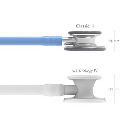 3M Littmann Classic III Monitoring Stethoscope, 5630, More Than 2X as Loud, Weighs Less, Stainless Steel Chestpiece, 27" Ceil Blue Tube