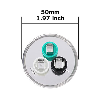 35/5 uF 35+5 MFD 370V or 440V Dual Run Start Round A/C Capacitor CBB65B Air Conditioner Capacitors for AC Unit Fan Motor Start or Heat Pump or Condenser Straight Cool